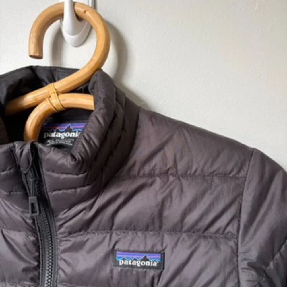 Patagonia Black Down Puffer Jacket Kids Medium 10
